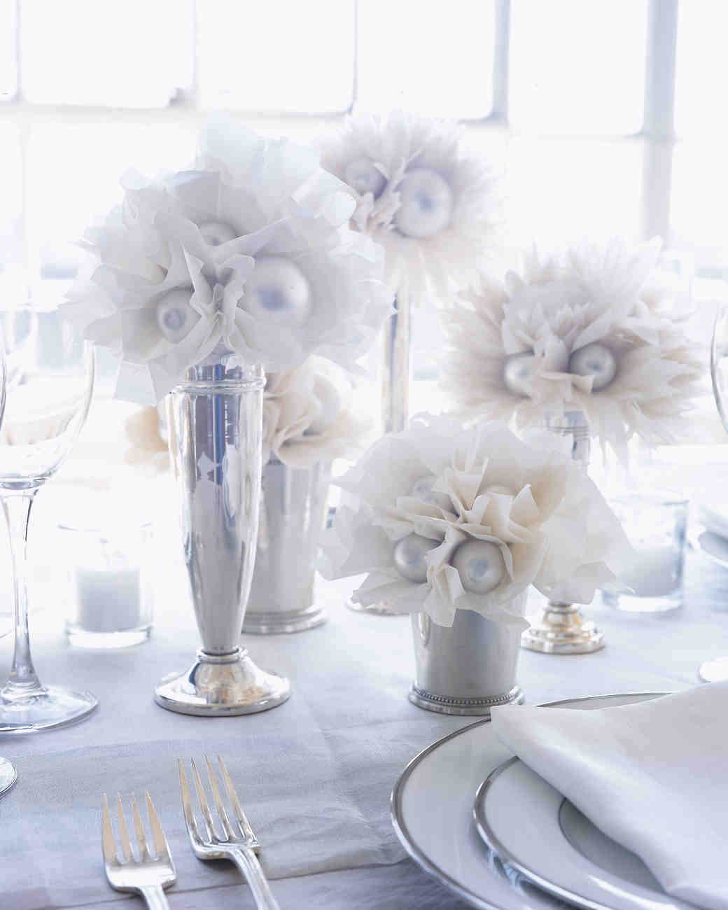 White Wedding Decorations And Favors Martha Stewart Weddings