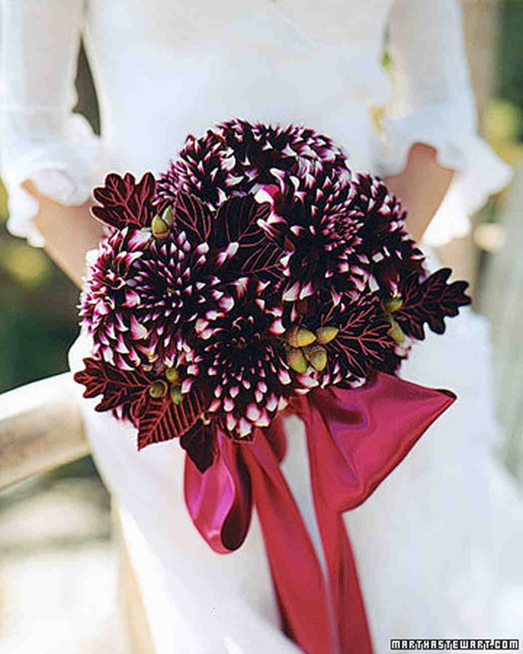 Purple Wedding Bouquets | Martha Stewart Weddings Browse purple bouquet options in various styles and blooms.