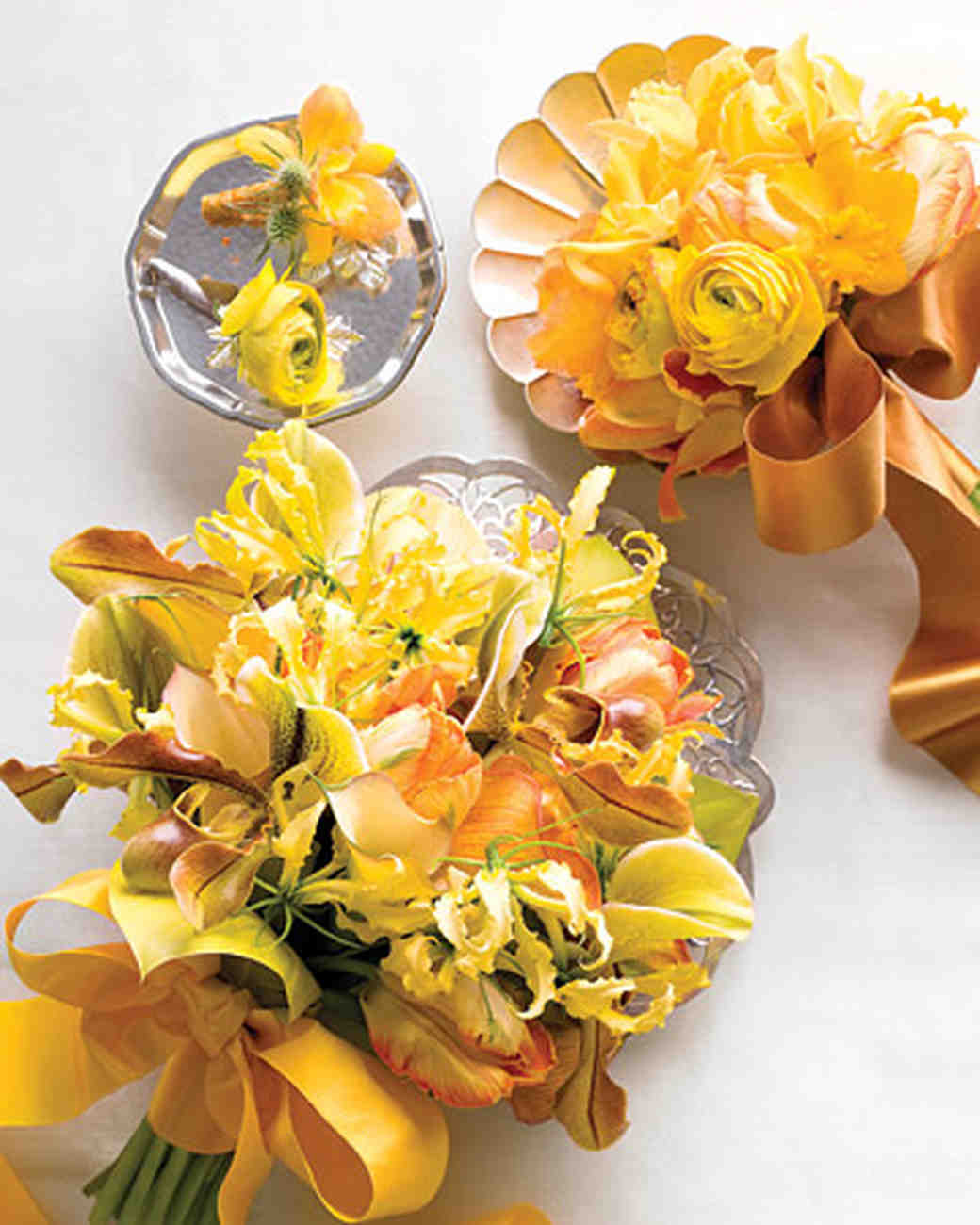 yellow and orange wedding flowers martha stewart weddings