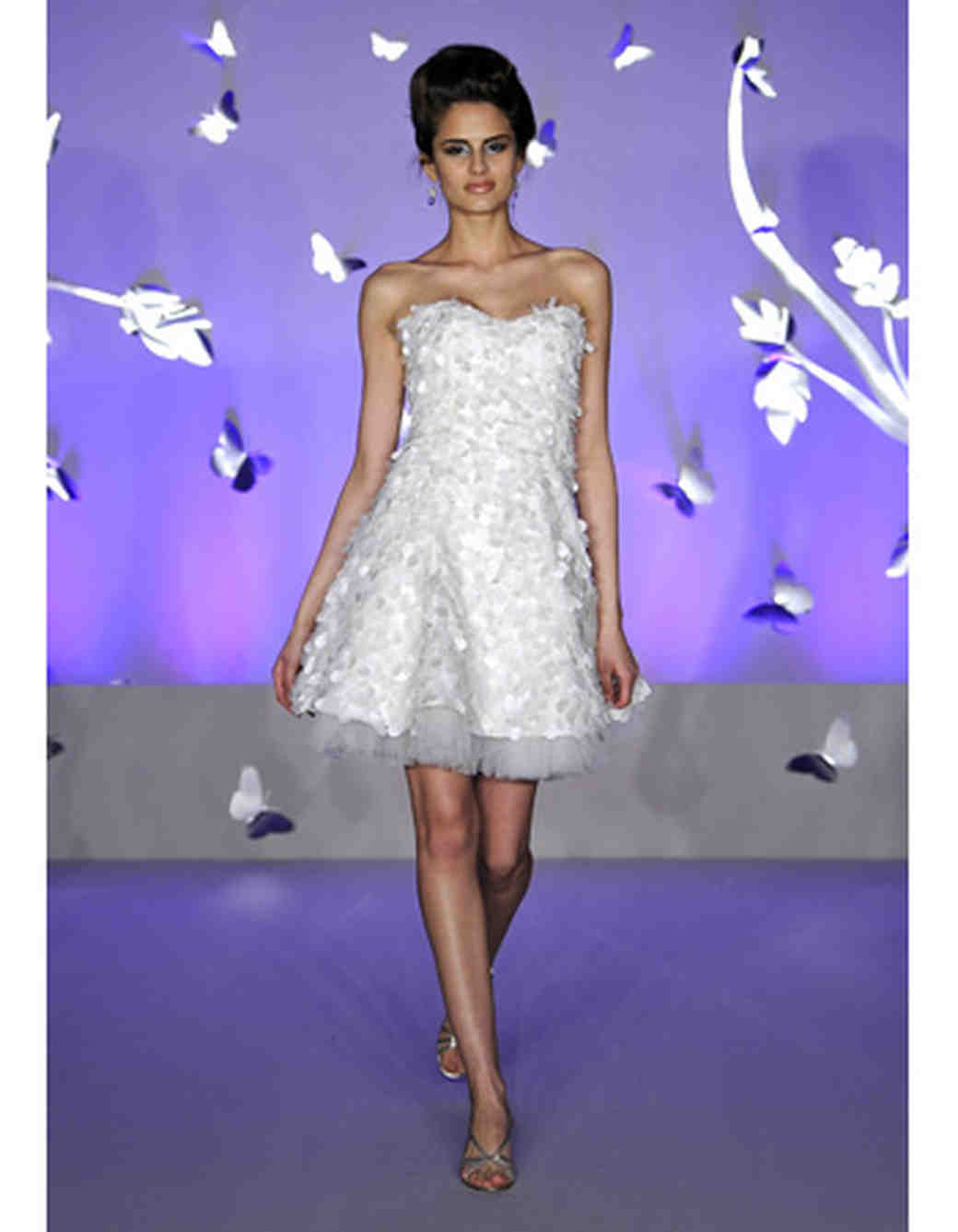 Short Wedding Dresses from Spring 2012 Bridal Fashion Week | Martha ...