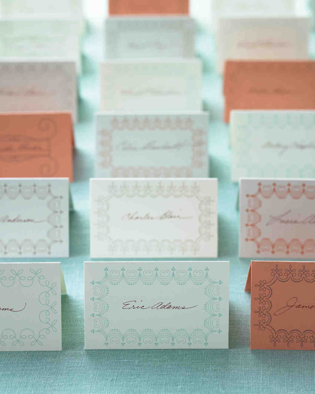 Place Card Templates For Weddings Martha Charming Border Place Cards