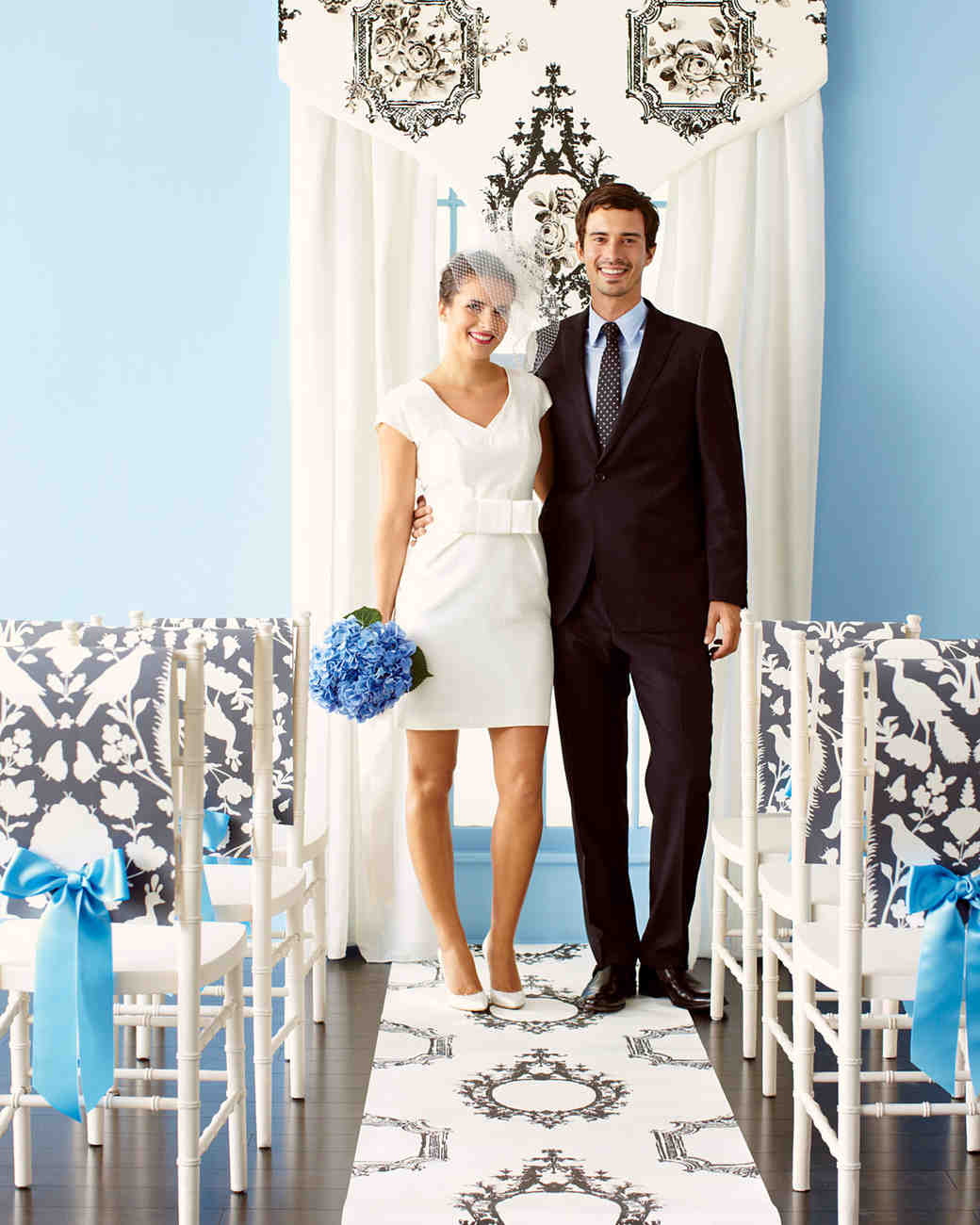 Diy Wedding Decorations Using Wallpaper Martha Stewart Weddings Vow Wow