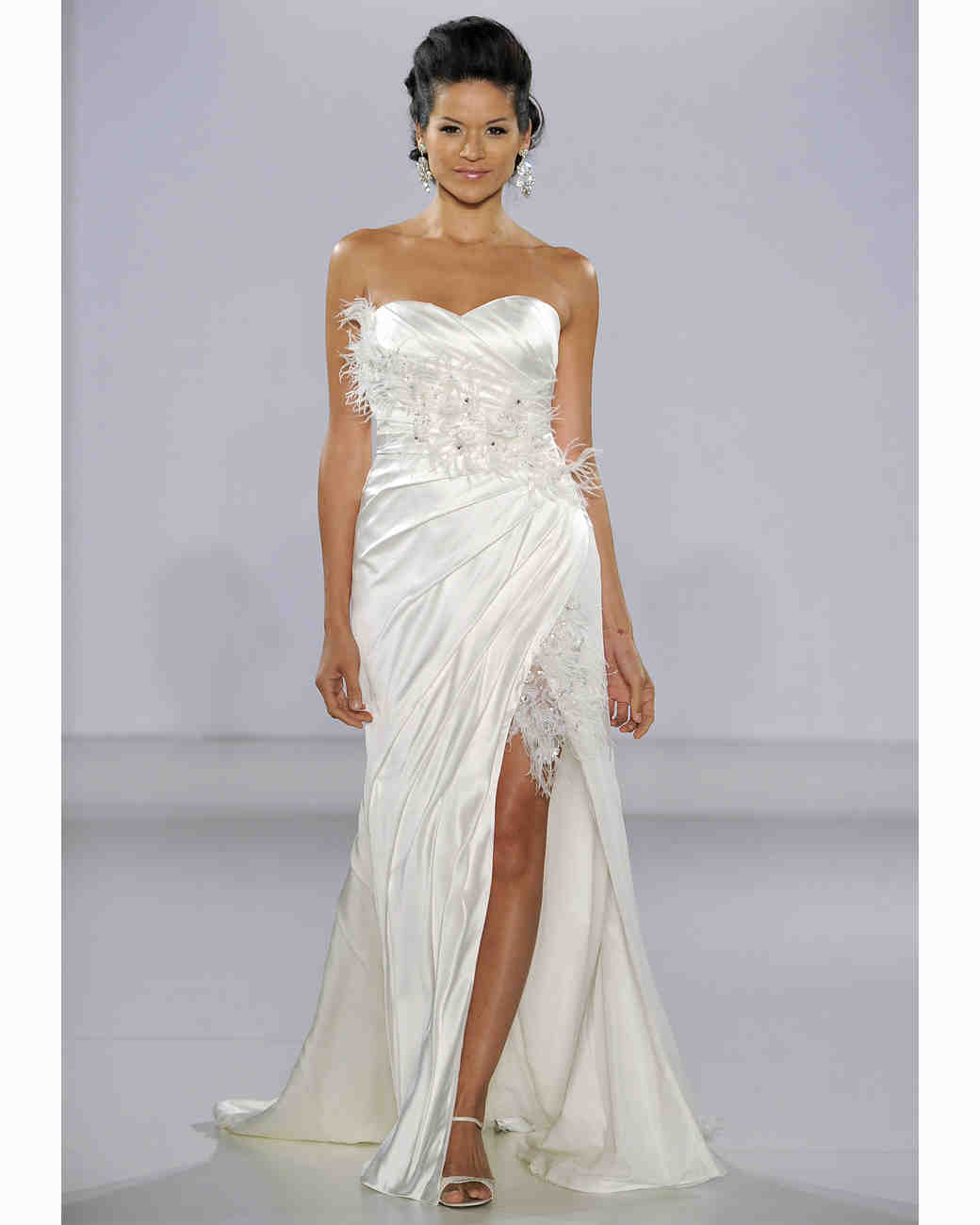 Front-Slit Wedding Dresses, Fall 2013 | Martha Stewart Weddings
