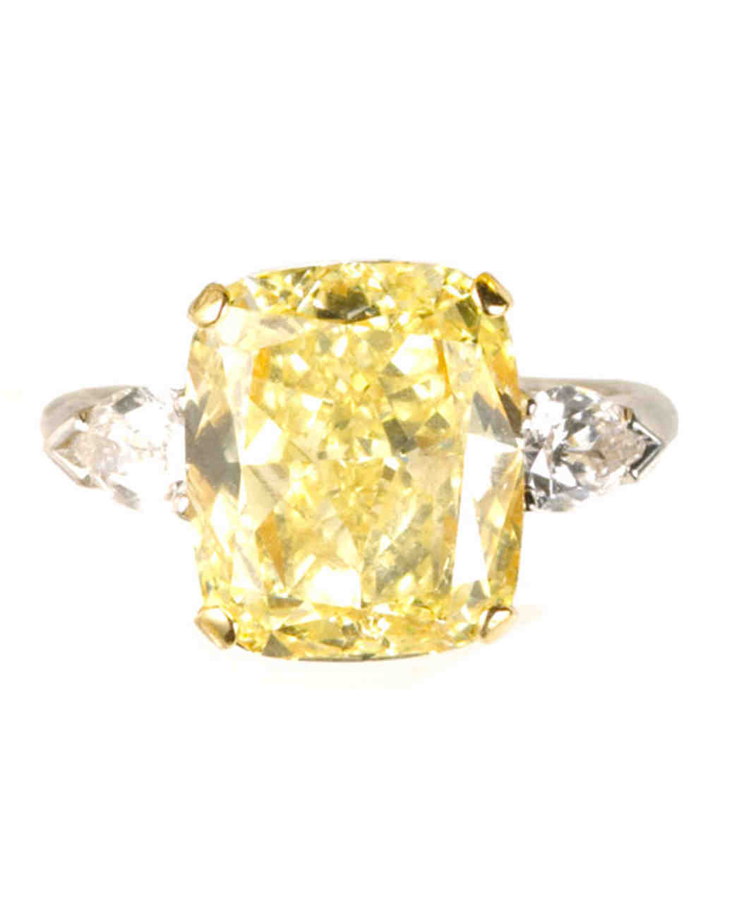 Yellow Diamond Engagement Rings Martha Stewart Weddings