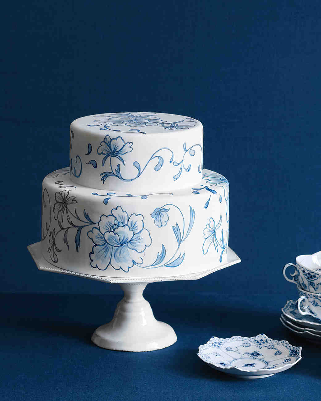 Blue and Purple Wedding Cakes | Martha Stewart Weddings