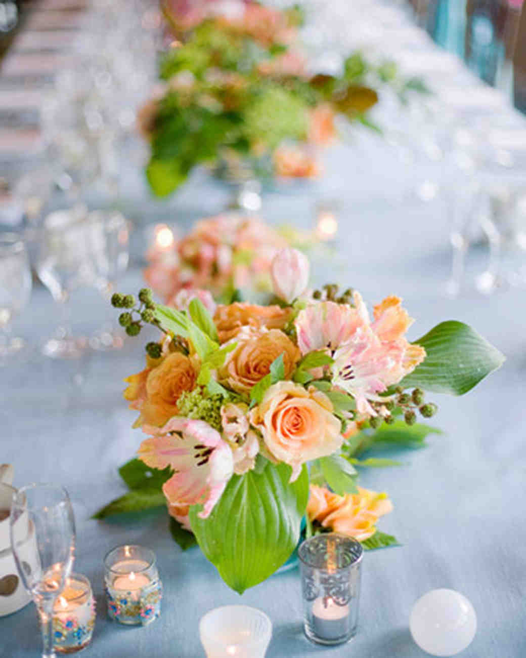 Orange Wedding Centerpieces Martha Weddings