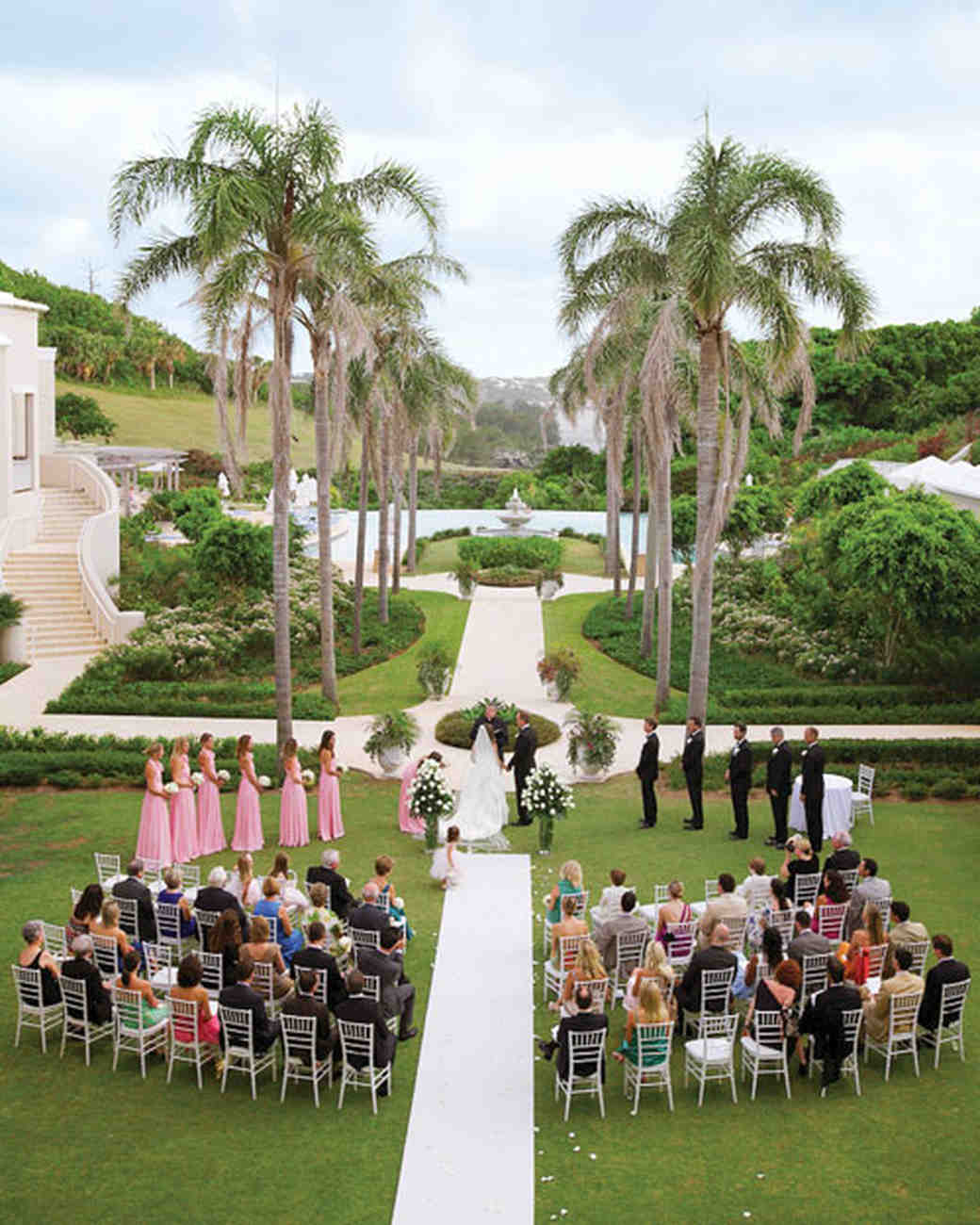A Clic Formal Outdoor Wedding In Bermuda Martha Weddings