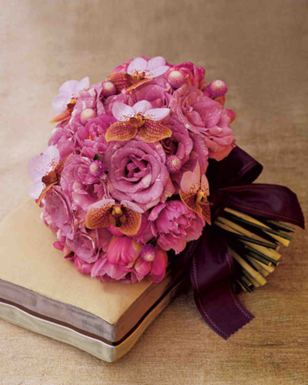 Orchid Bouquets Martha Stewart Weddings 4088