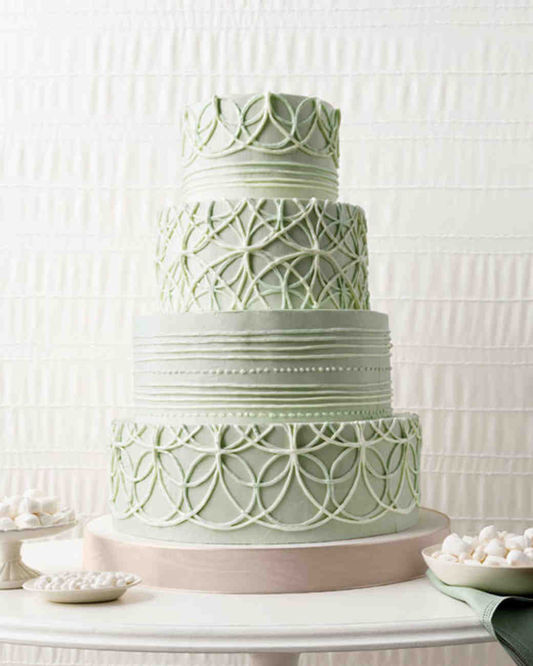  Quilted  Wedding  Cakes  Martha Stewart Weddings 