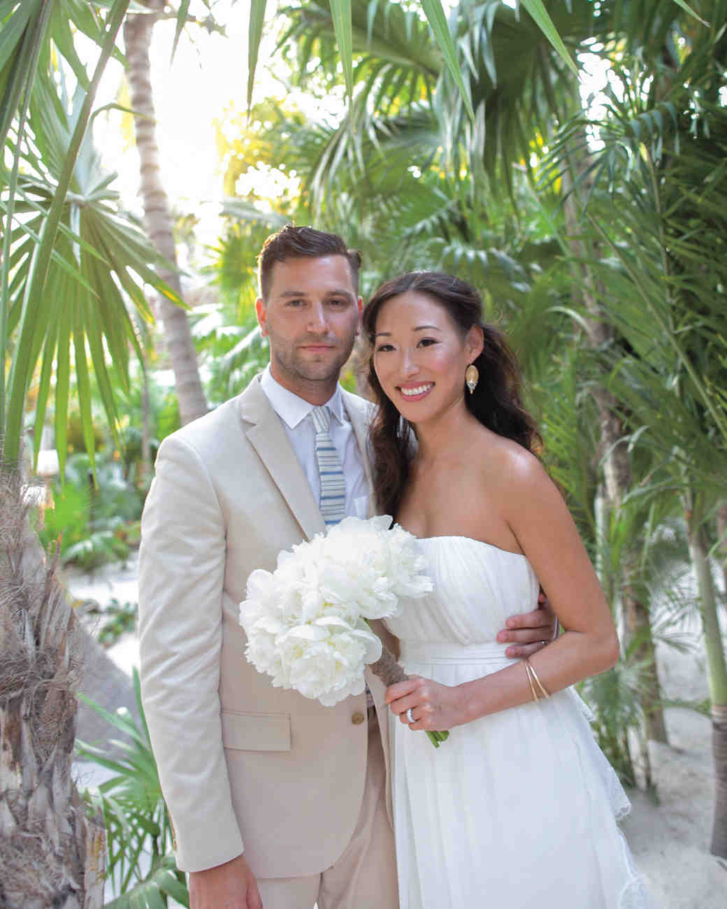 A Beach Destination Wedding In Shades Of Blue In Mexico Martha