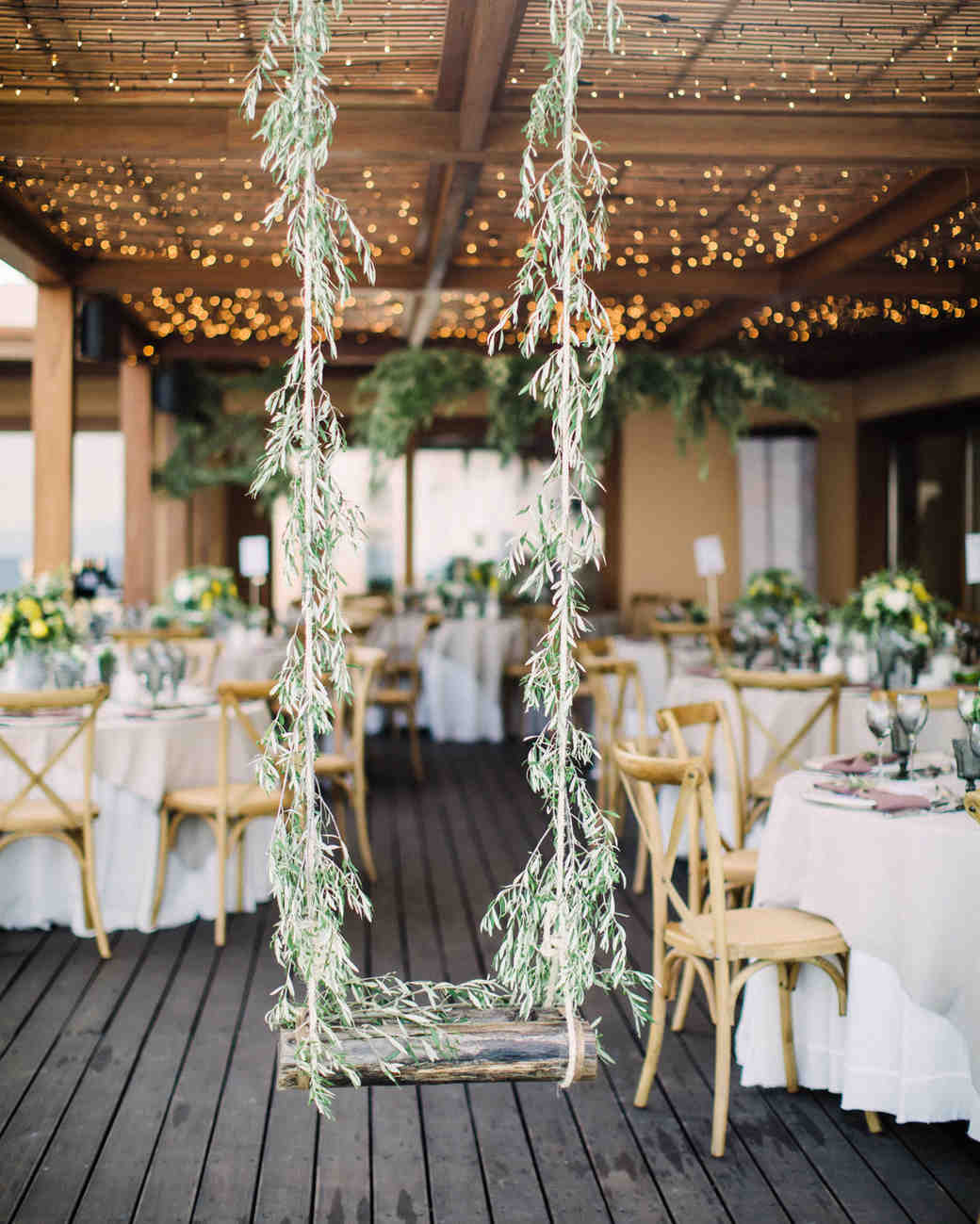 A Wedding Trend Were Loving Swing Dcor Martha Stewart Weddings