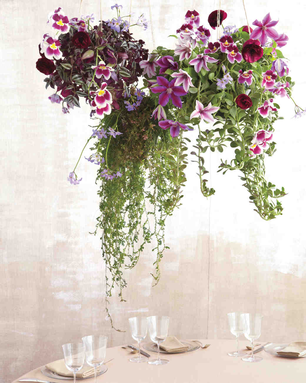 17 Overhead Wedding Decoration Ideas We Love Martha Stewart Weddings High Wire Act