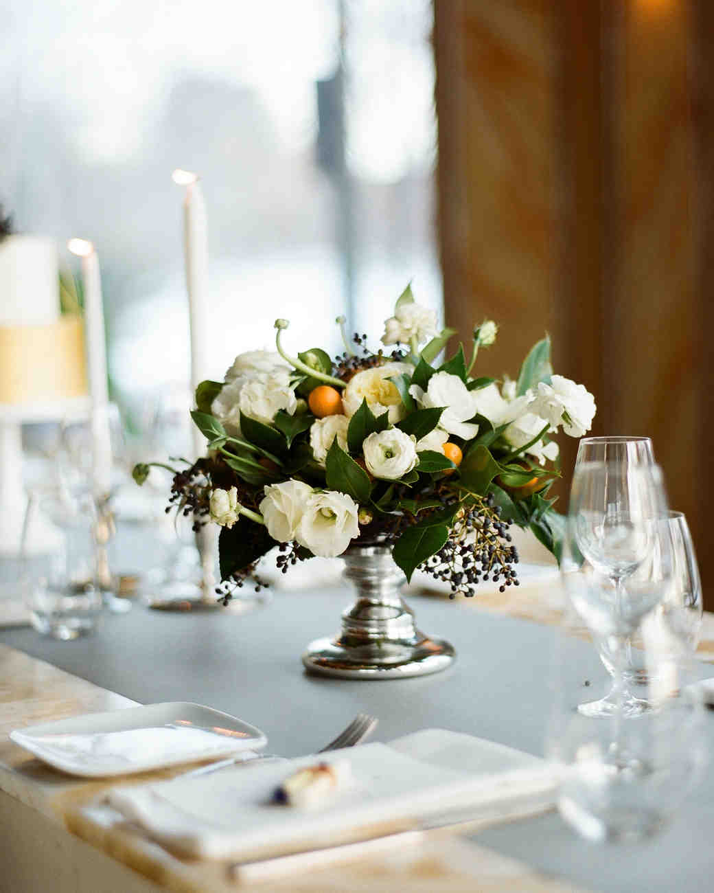 Vintage Wedding Table Flowers 2