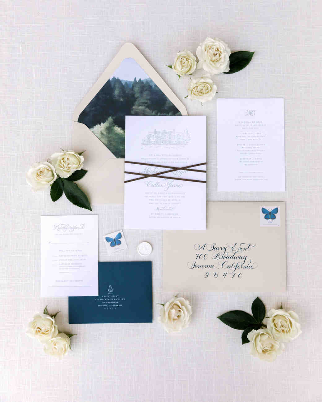 20 Pretty Envelope Liners That Dressed Up Wedding Invitation Suites