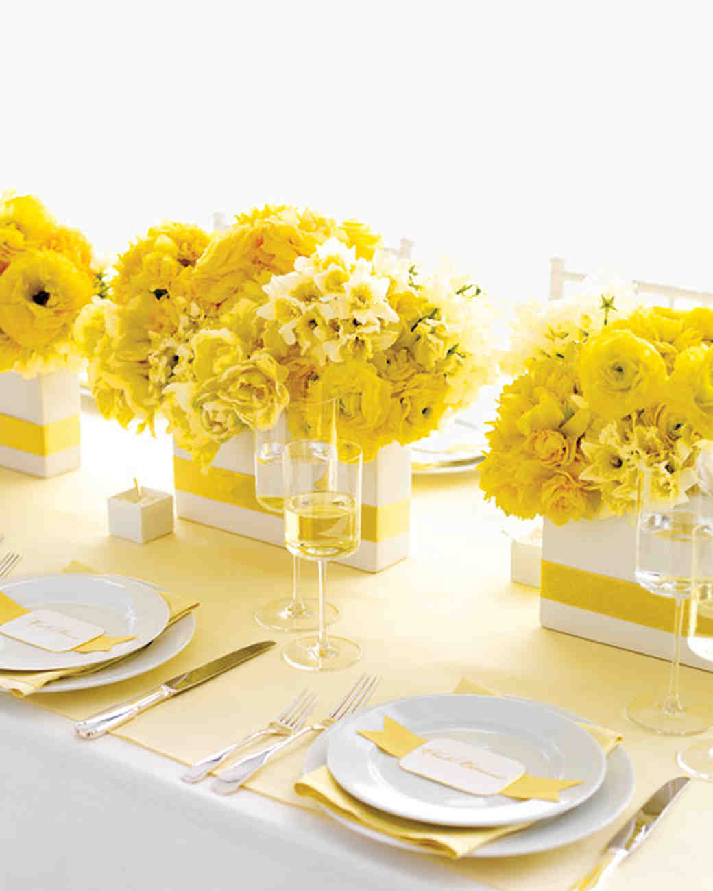 Wedding Colors: Yellow and White | Martha Stewart Weddings Wedding Colors: Yellow and White | Martha Stewart Weddings