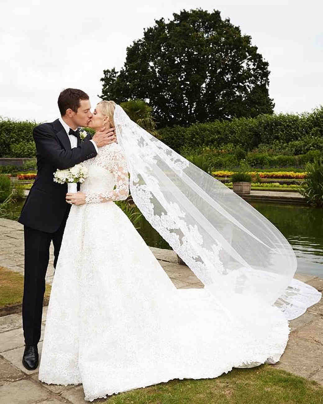 26 Celebrity Brides Who Wore Unforgettable Veils Martha Photography Via Instagram