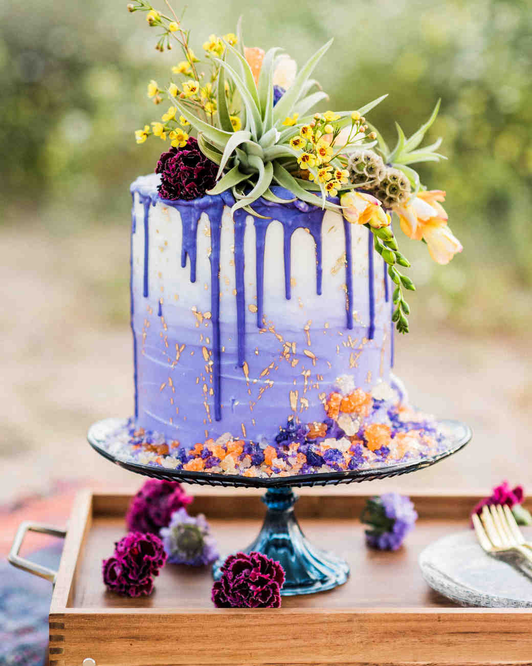 The Prettiest Ombré Wedding Cakes for Couples Who Love Color Martha