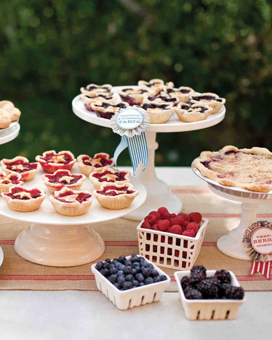 Dessert Table Ideas from Real Weddings | Martha Stewart Weddings Want to offer more than just cake at your wedding reception? Check out tons of creative (and delicious!) ways to serve all of your favorite sweets on the big da