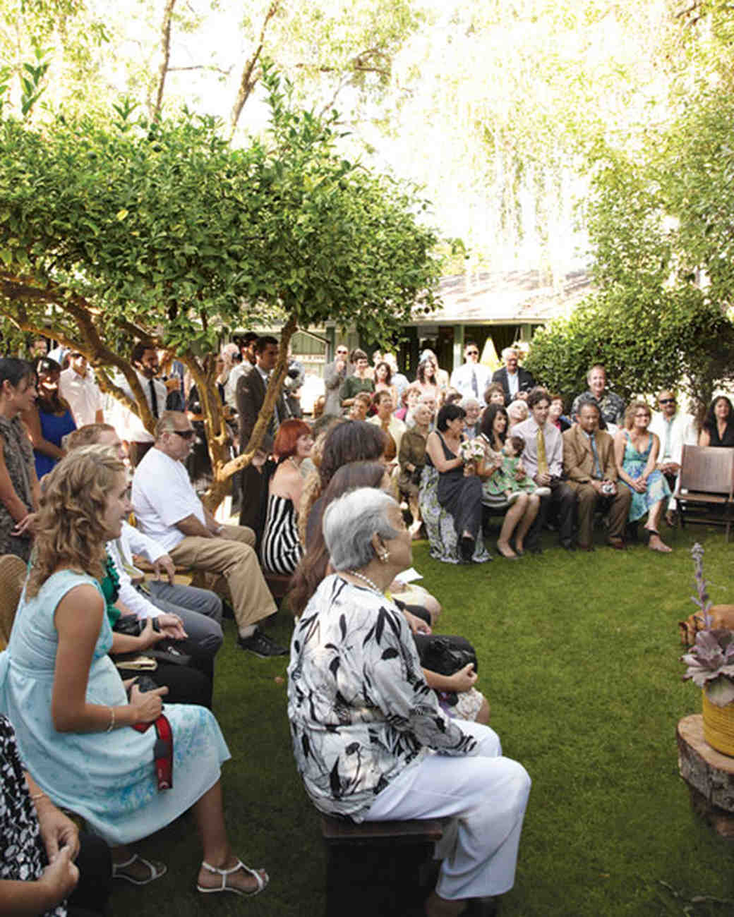 A Casual Yellow And Pink Wedding At Home In California Martha
