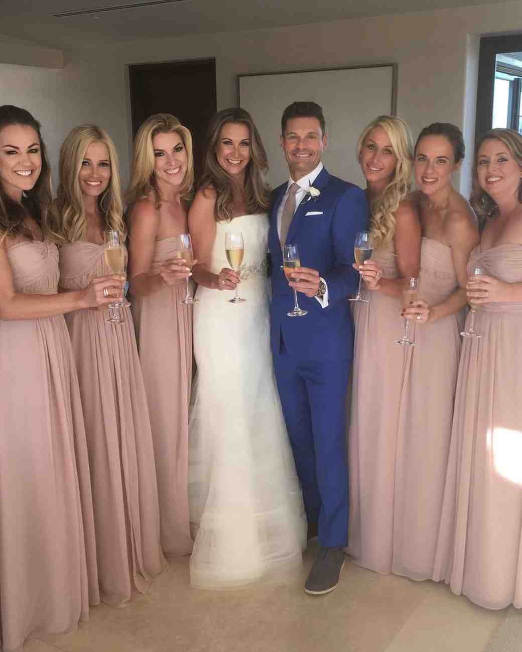 12 Famous Maids Of Honor Martha Weddings Ryan Seacrest As Man Of Honor