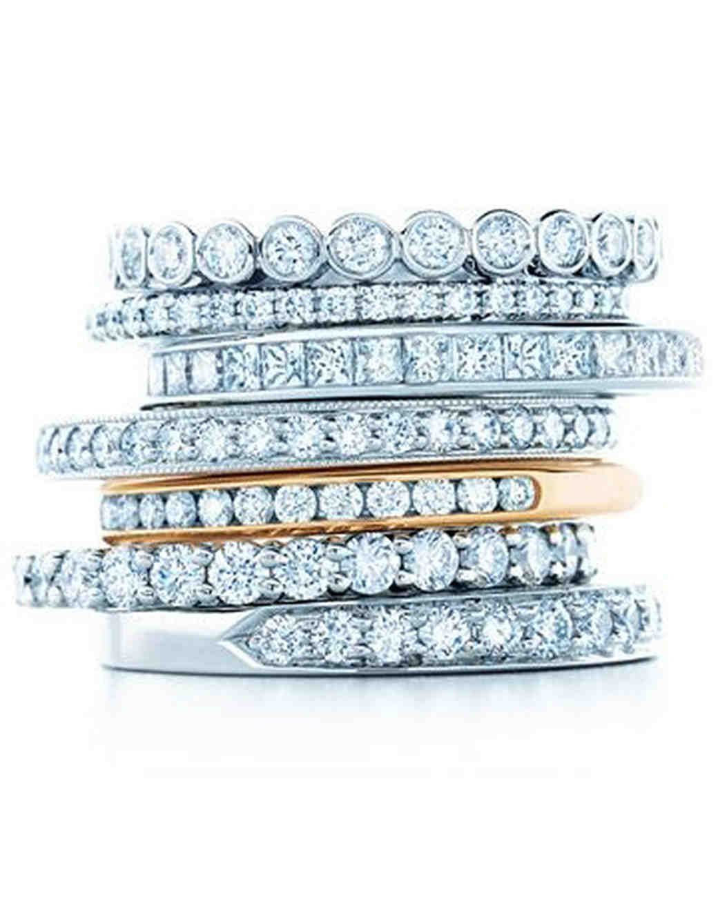 Stacked Engagement Rings You Ll Love Martha Weddings