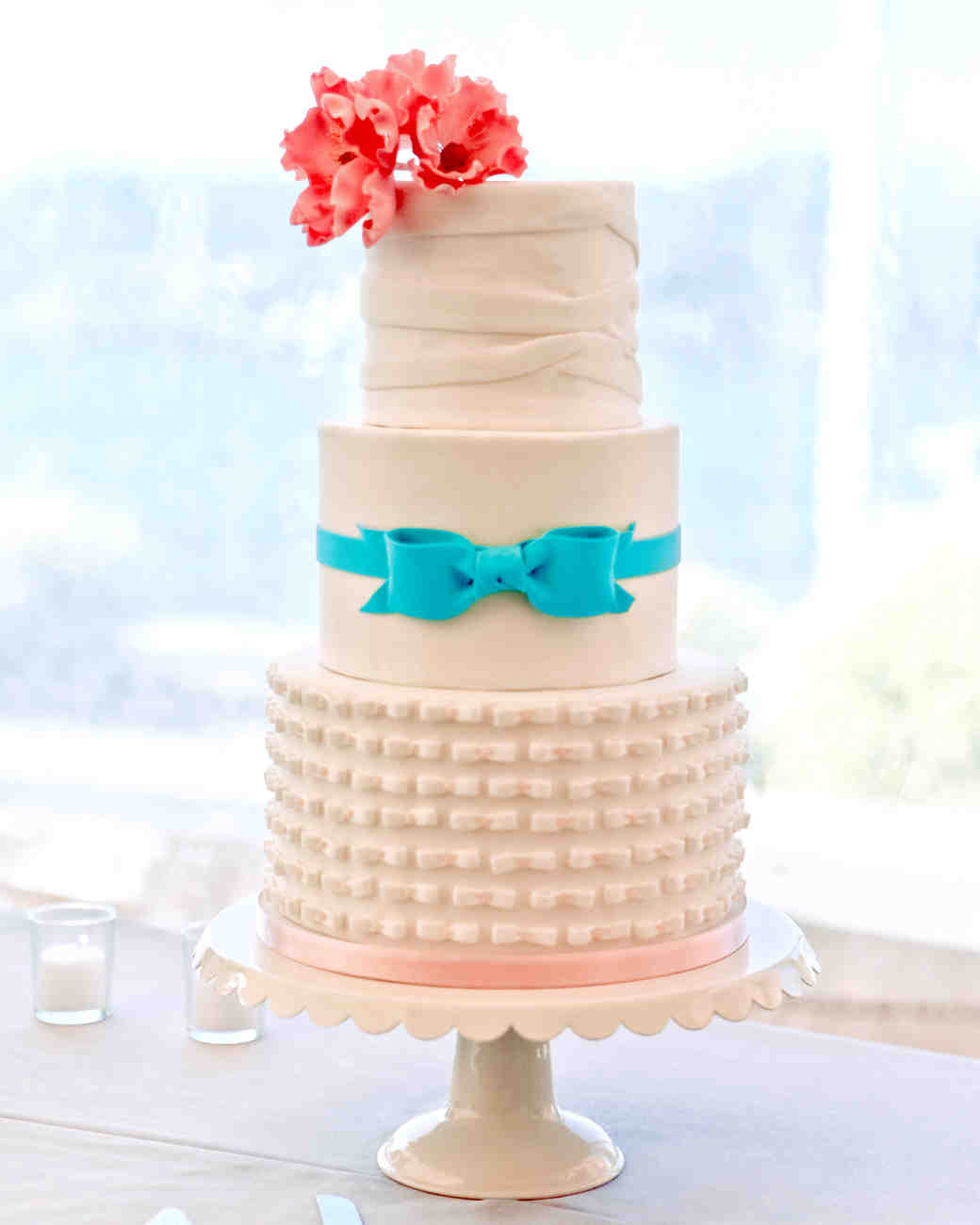 Fondant Cakes From Real Weddings Martha Sugar Covered Confections
