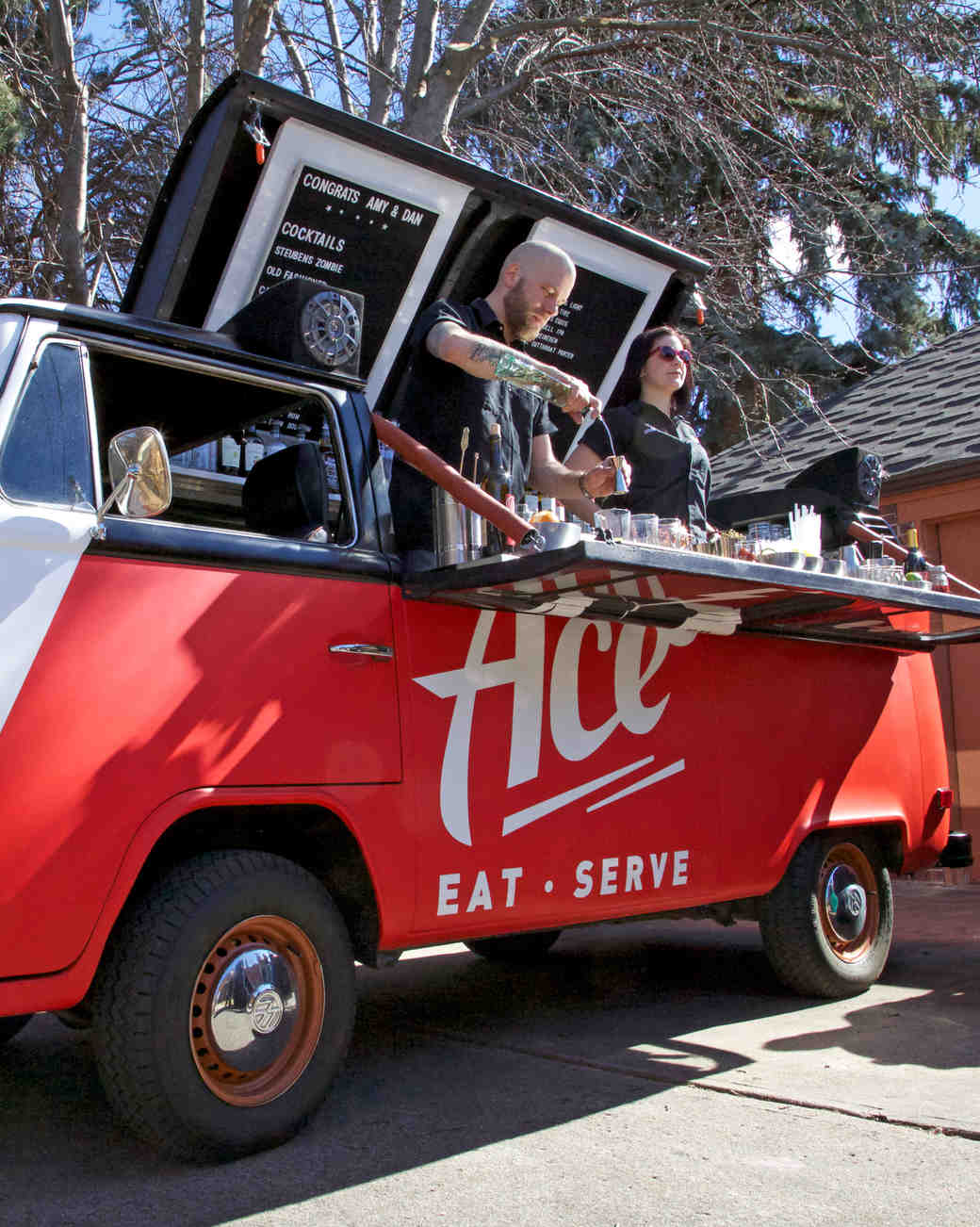 Mobile Bars That Can Roll Right Up to Your Party | Martha Stewart Weddings