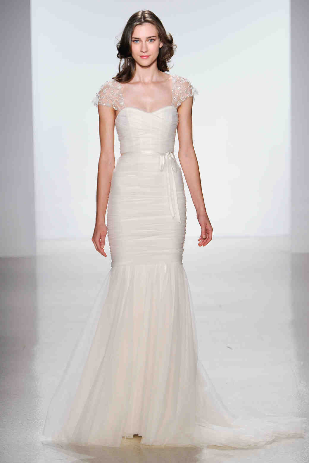  Cap  Sleeve  Wedding  Dresses  Spring 2014 Martha Stewart 