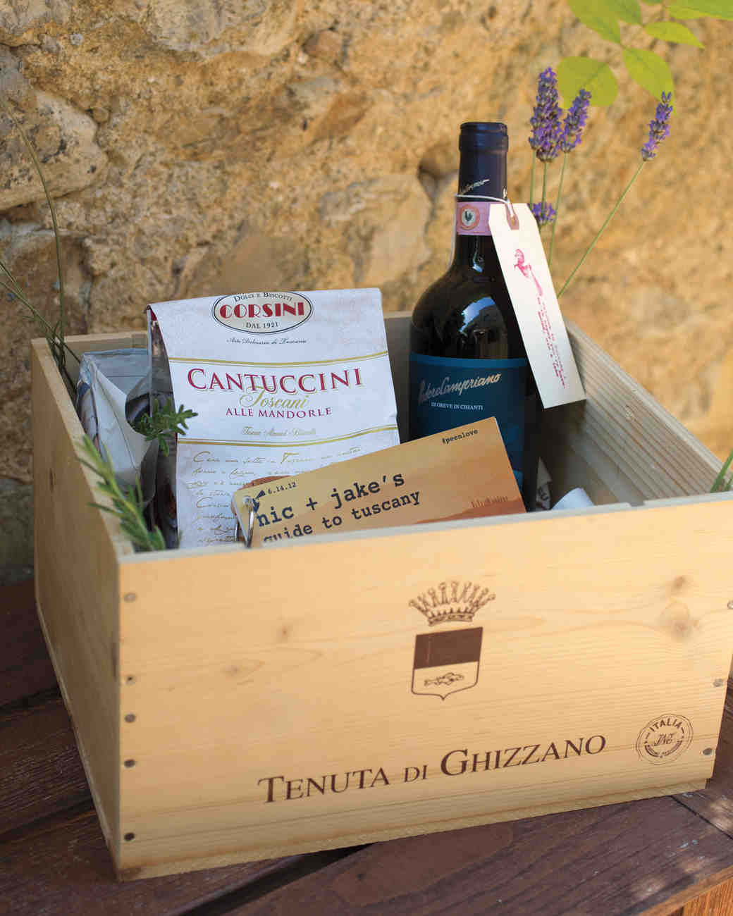 A Rustic Vintage And Destination Wedding In Tuscany Welcome Gifts
