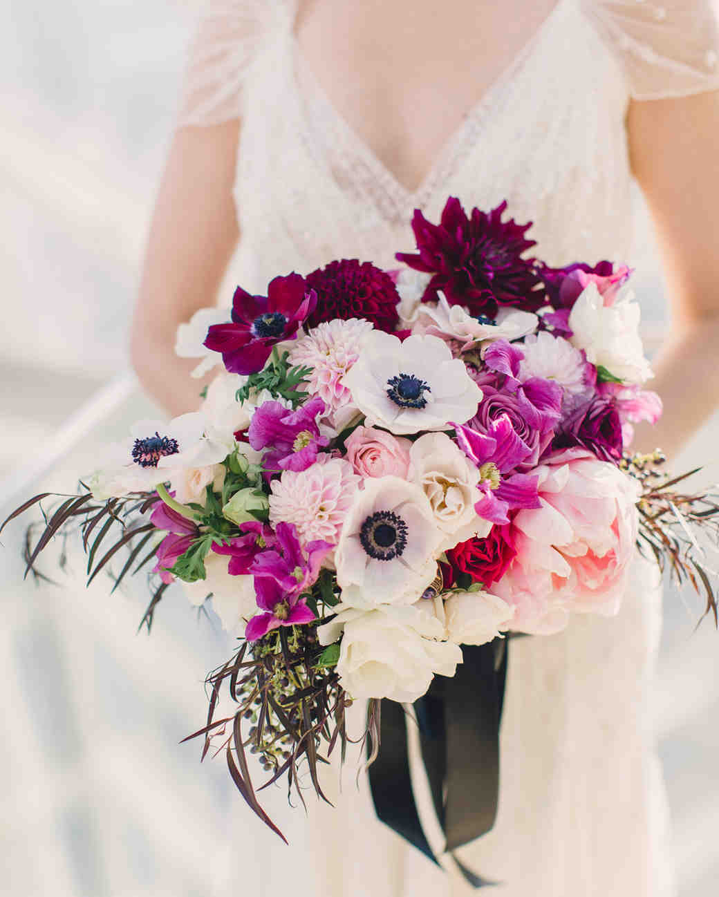 Bridal Bouquet With Anemone Flowers