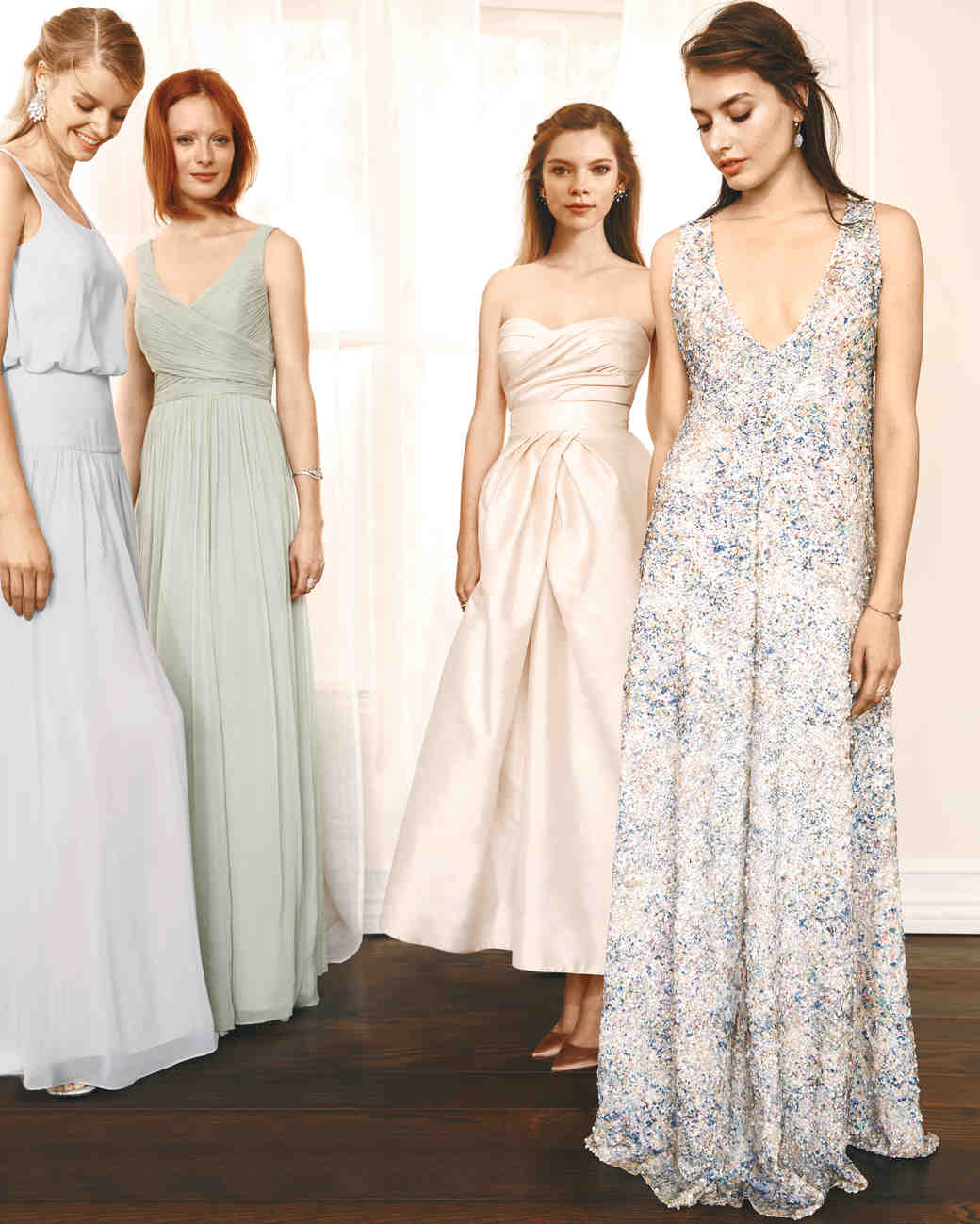 4 Chic Ways To Mix And Match Your Bridesmaid Dresses Martha 4 Chic Ways To Mix And Match Your Bridesmaid Dresses Martha Weddings