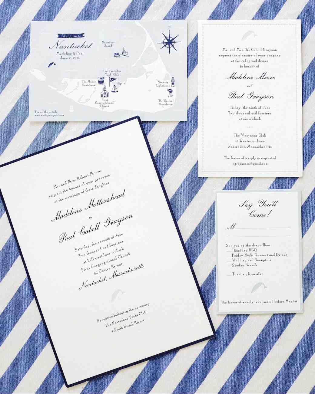Nautical Wedding Invitations Perfect For A Waterfront Celebration