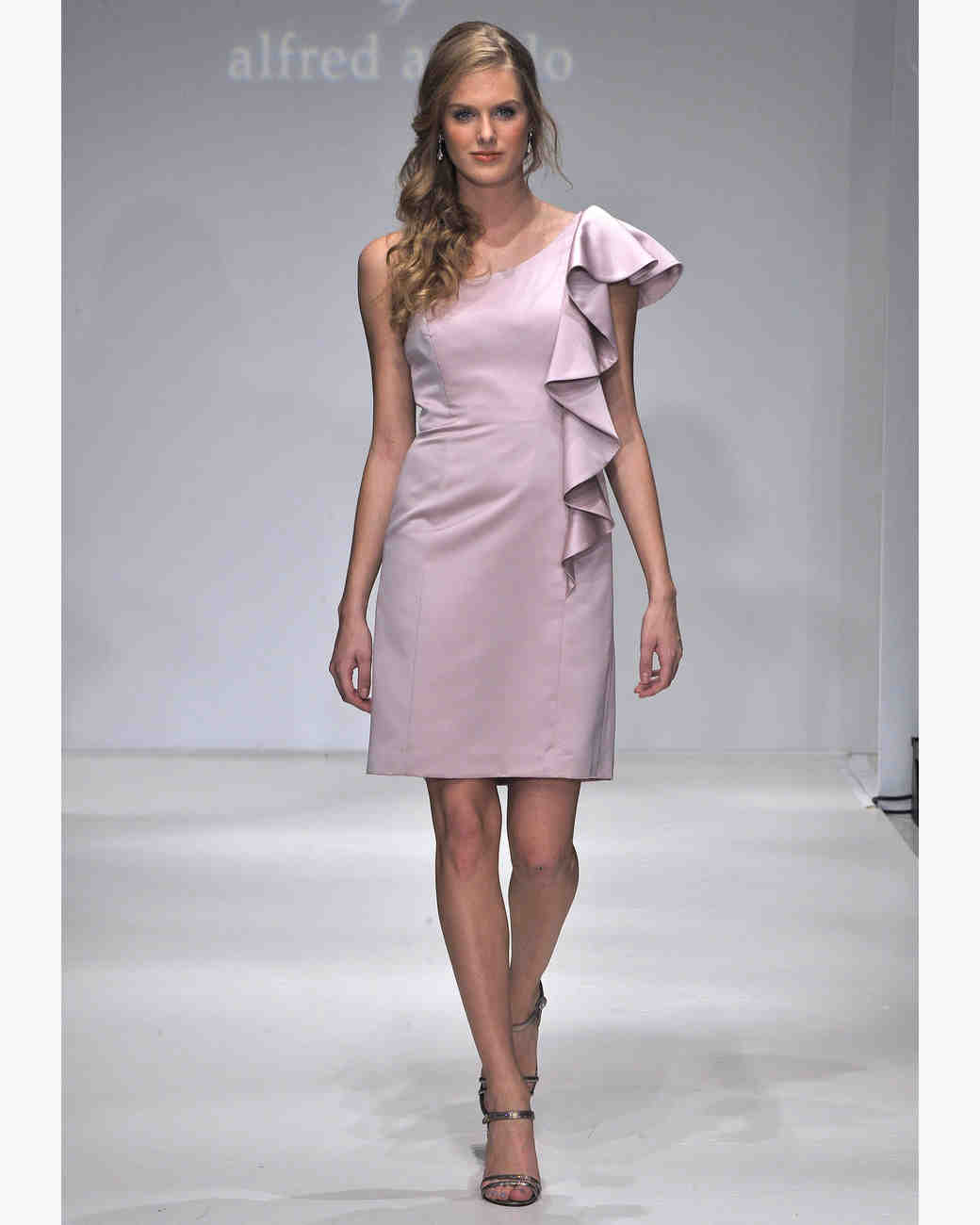 Disney Fairy Tale Weddings By Alfred Angelo Fall 2017 Bridesmaid Short Blush Bridesmaid Dress