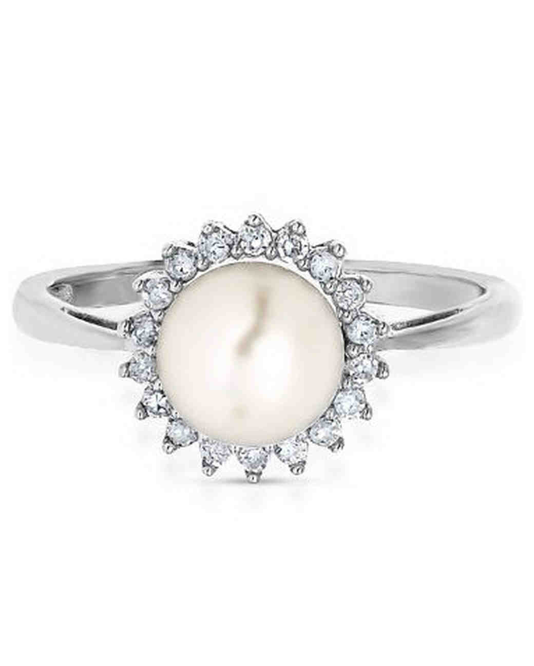 Pearl Engagement Ring Gold Pearl Ring Pear Pearl Ring14k