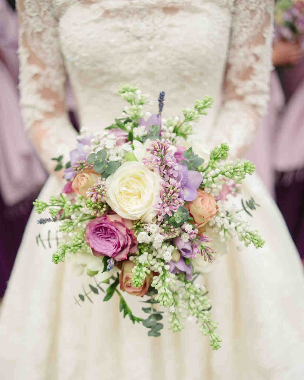 Fresh Fragrant Lilac Wedding Bouquets Martha Stewart Weddings