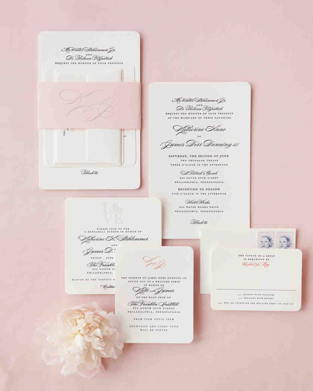 A Traditional and Formal Pink-Colored Wedding in ...