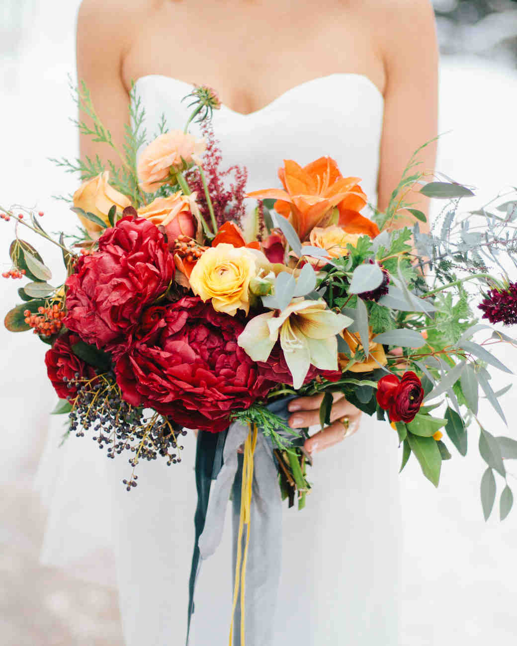 34 Romantic Red Wedding Bouquets 34 Romantic Red Wedding Bouquets