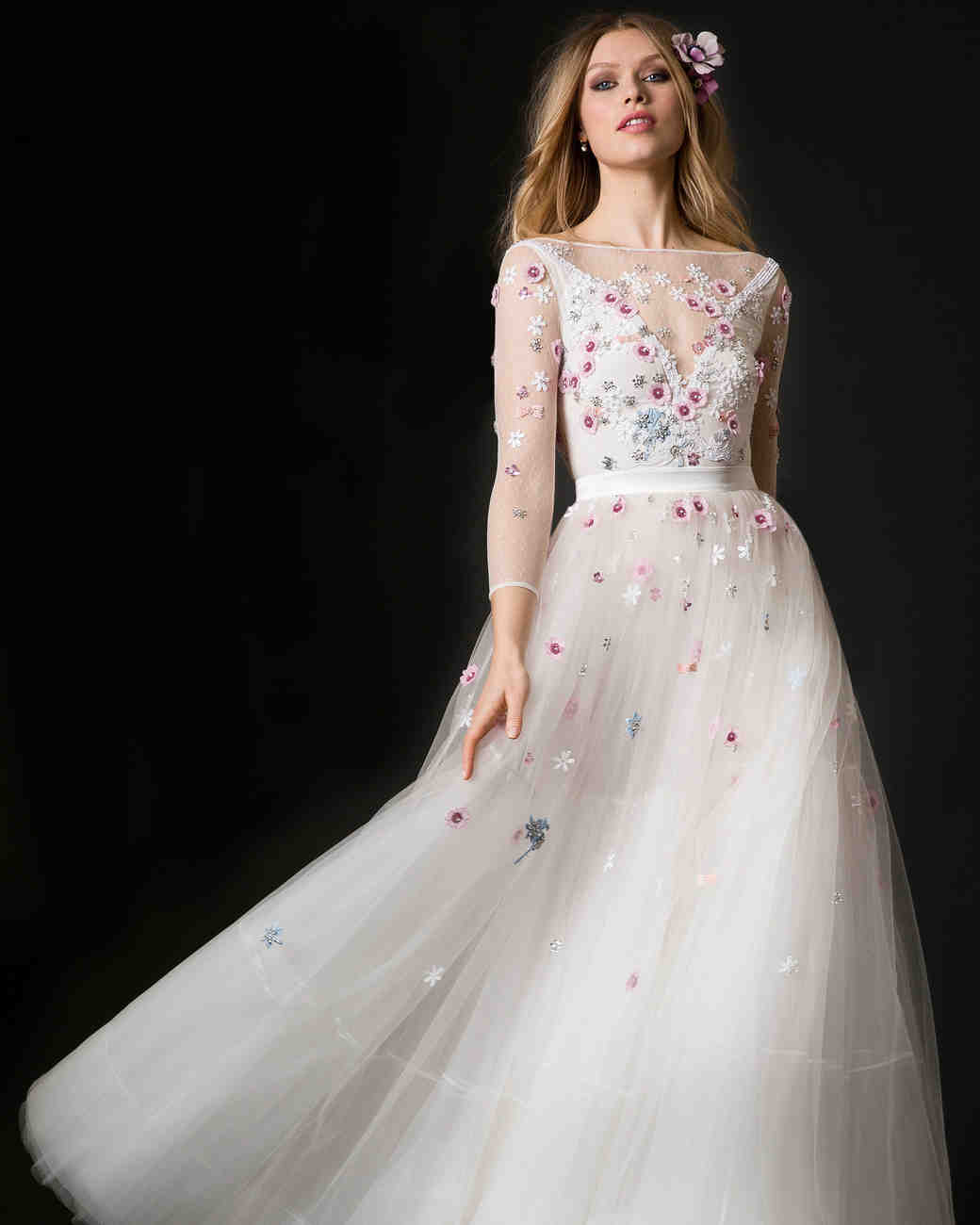 Ultra-Romantic Floral Wedding Dresses | Martha Stewart ...