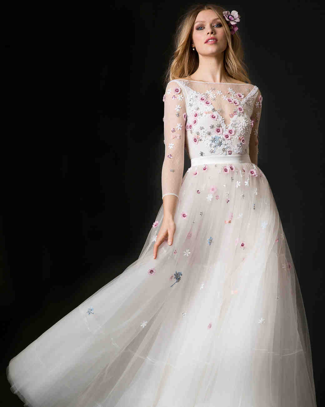 Ultra-Romantic Floral Wedding Dresses | Martha Stewart Weddings