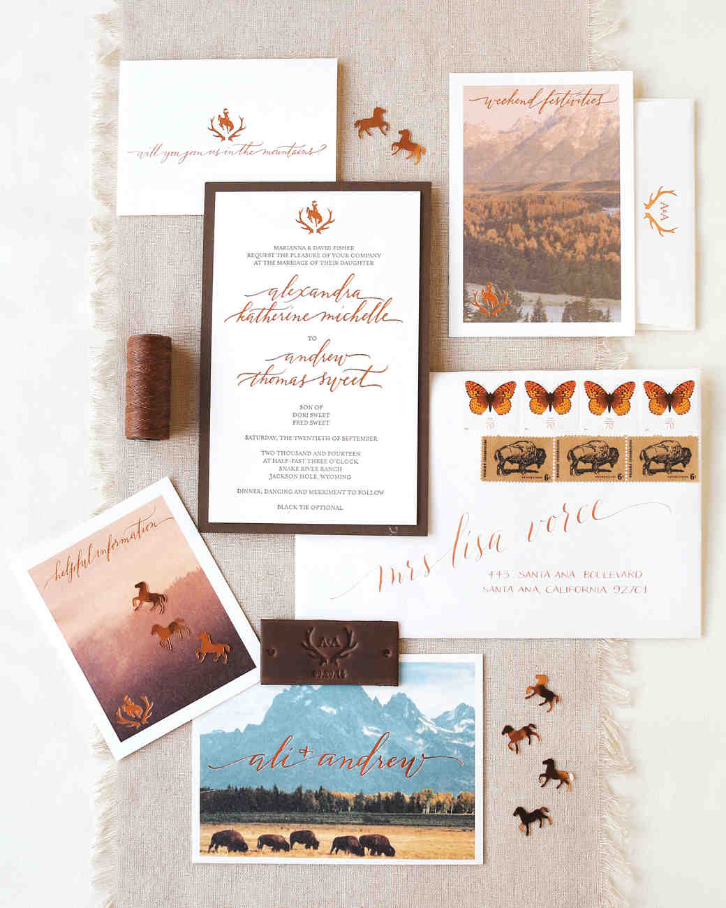 37 Fall Wedding Invitations from Real Weddings 37 Fall Wedding Invitations from Real Weddings