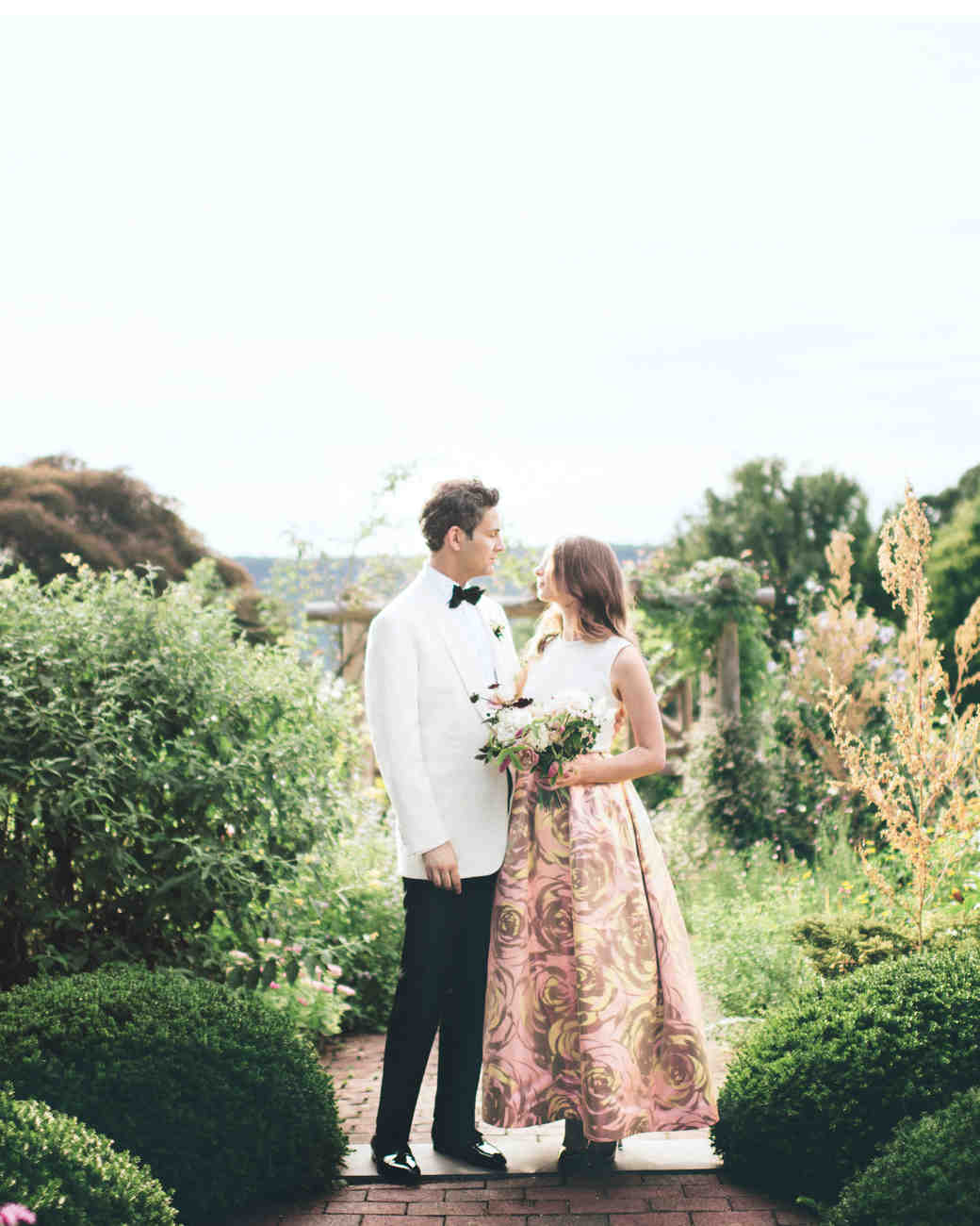 A Fashionable Garden Party Style Wedding In New York City Martha Emily And Marco