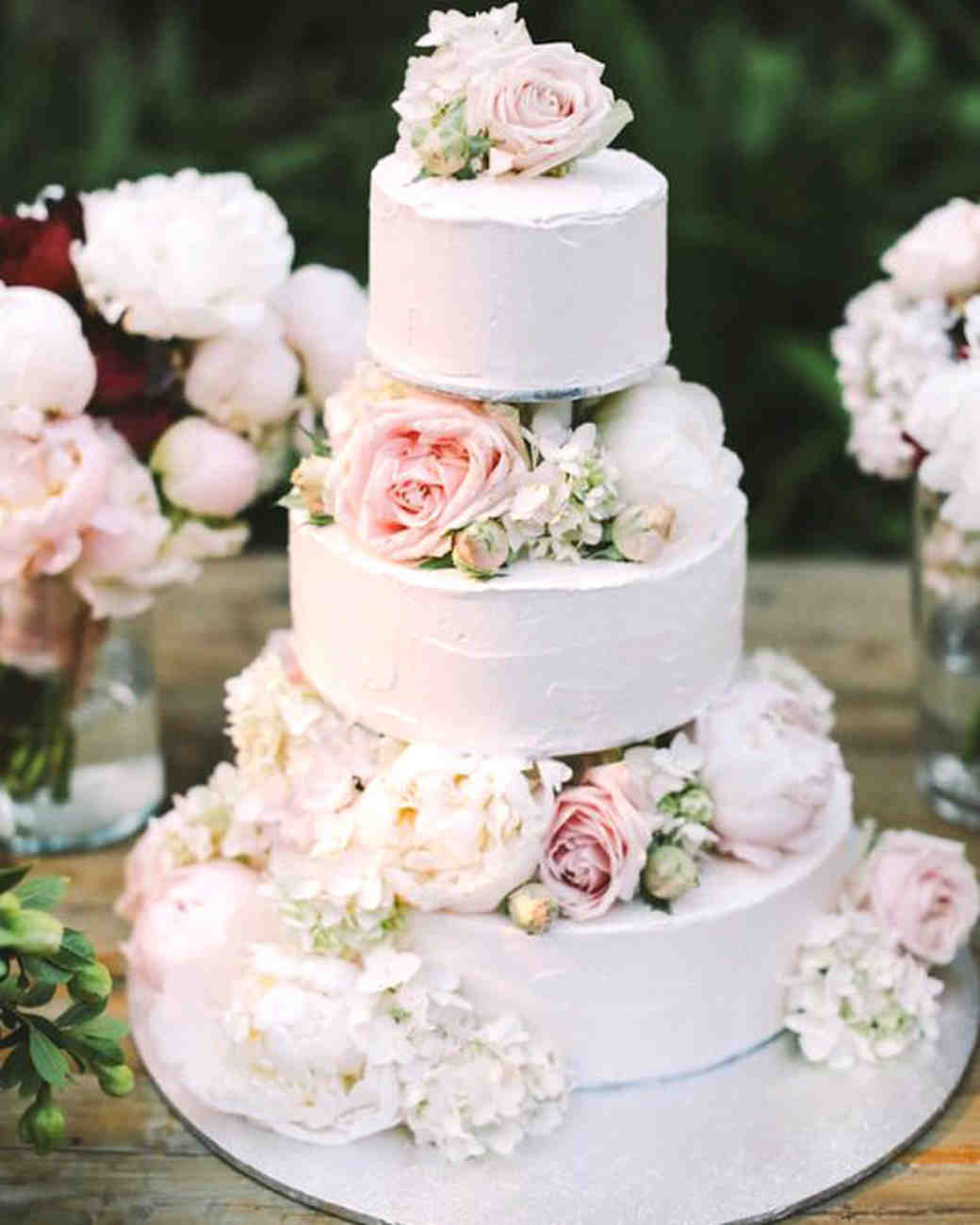 Trending Now: Wedding Cakes with Floral Tiers | Martha Stewart Weddings