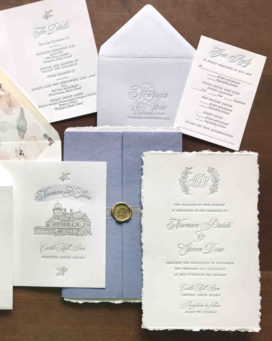 classic wedding invitations for