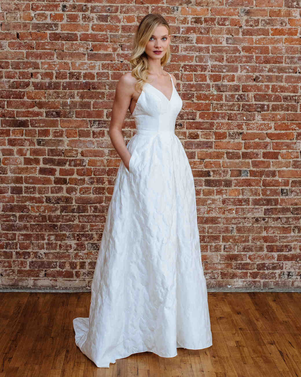 davids bridal v neck