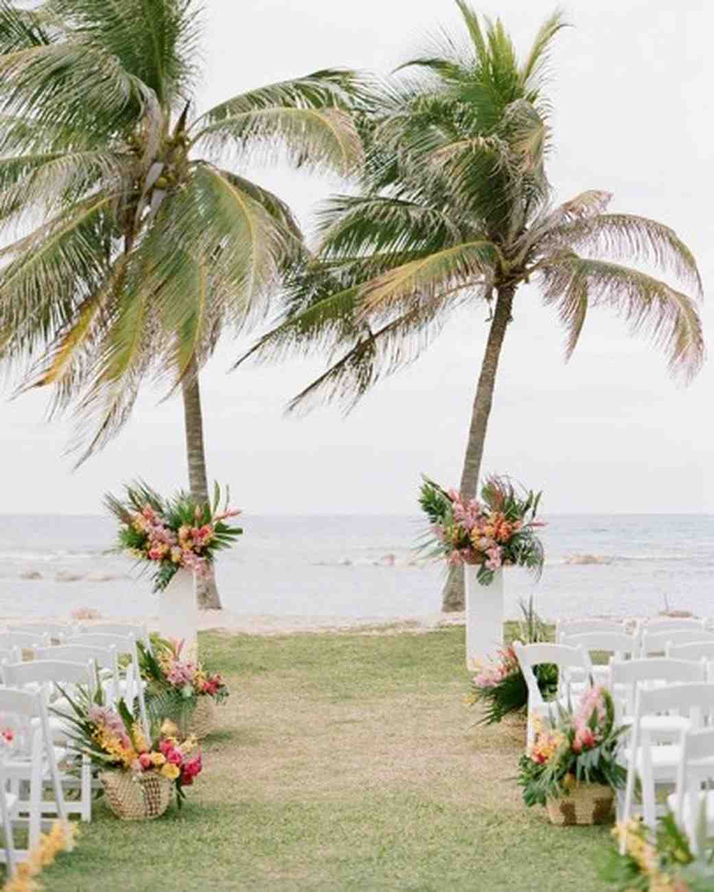 tropical island wedding