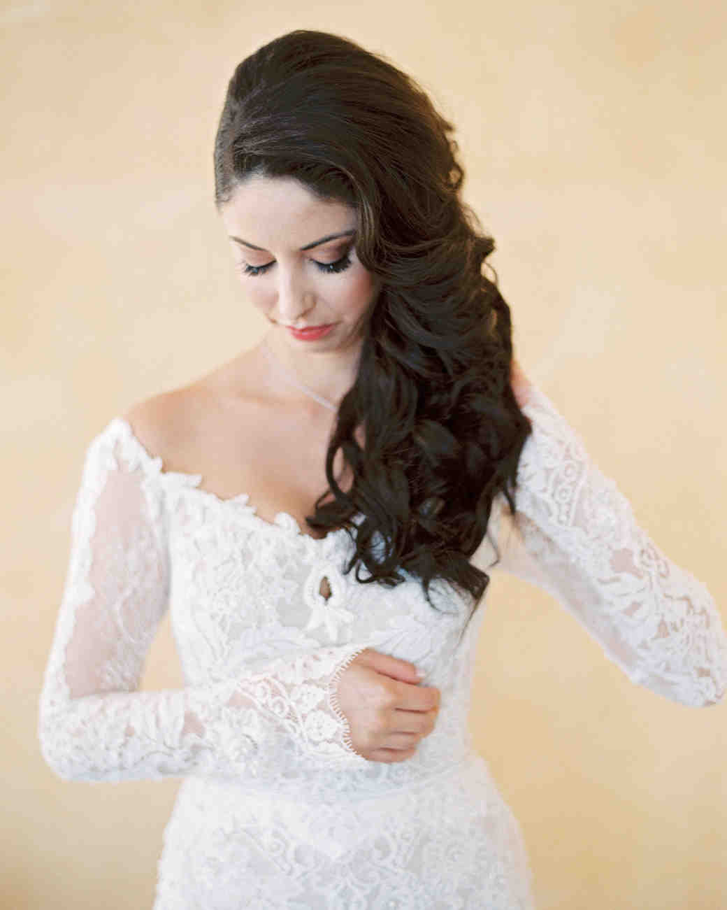 The Best Hairstyles For Every Wedding Dress Neckline Martha Stewart Weddings 