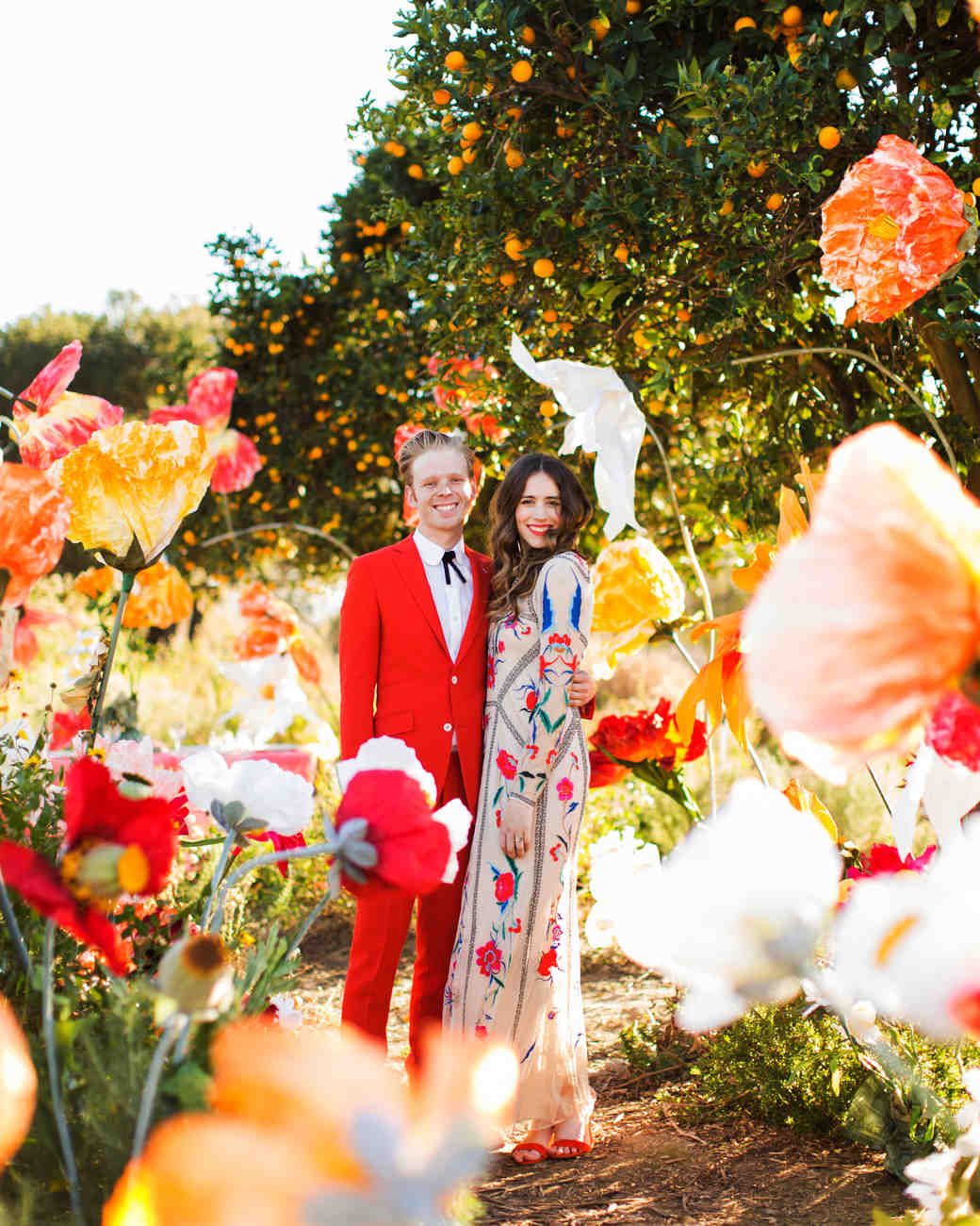 A Colorful Diy Wedding In Southern California Martha Weddings Caitlin And Tanner