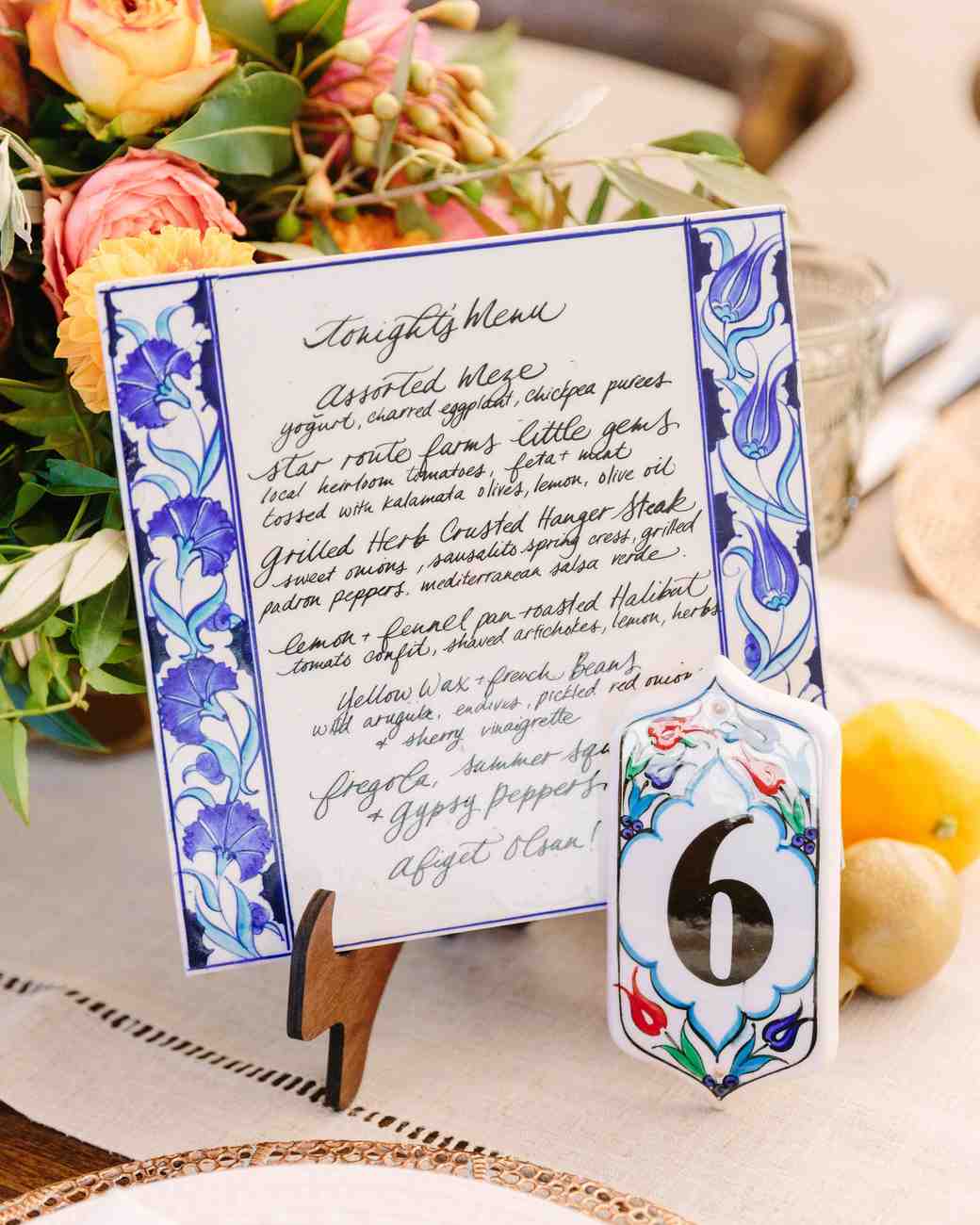 33 Pretty and Unexpected Wedding Menu Ideas | Martha Stewart Weddings
