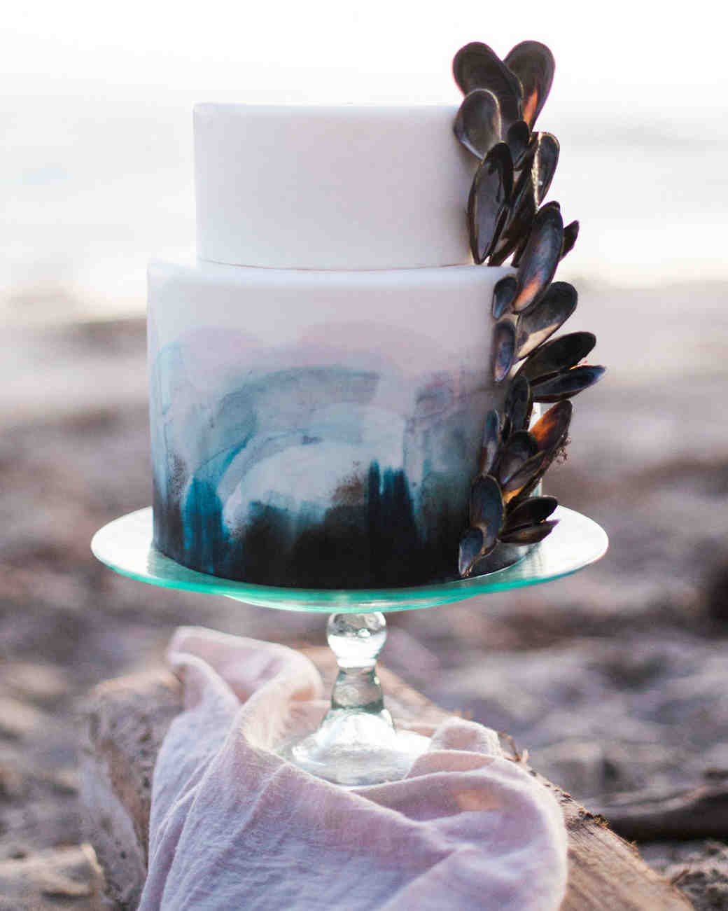 30 Amazing Beach Wedding Cakes Martha Stewart Weddings