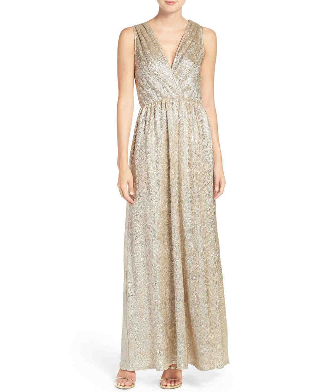 Gold Bridesmaid Dresses Martha Weddings